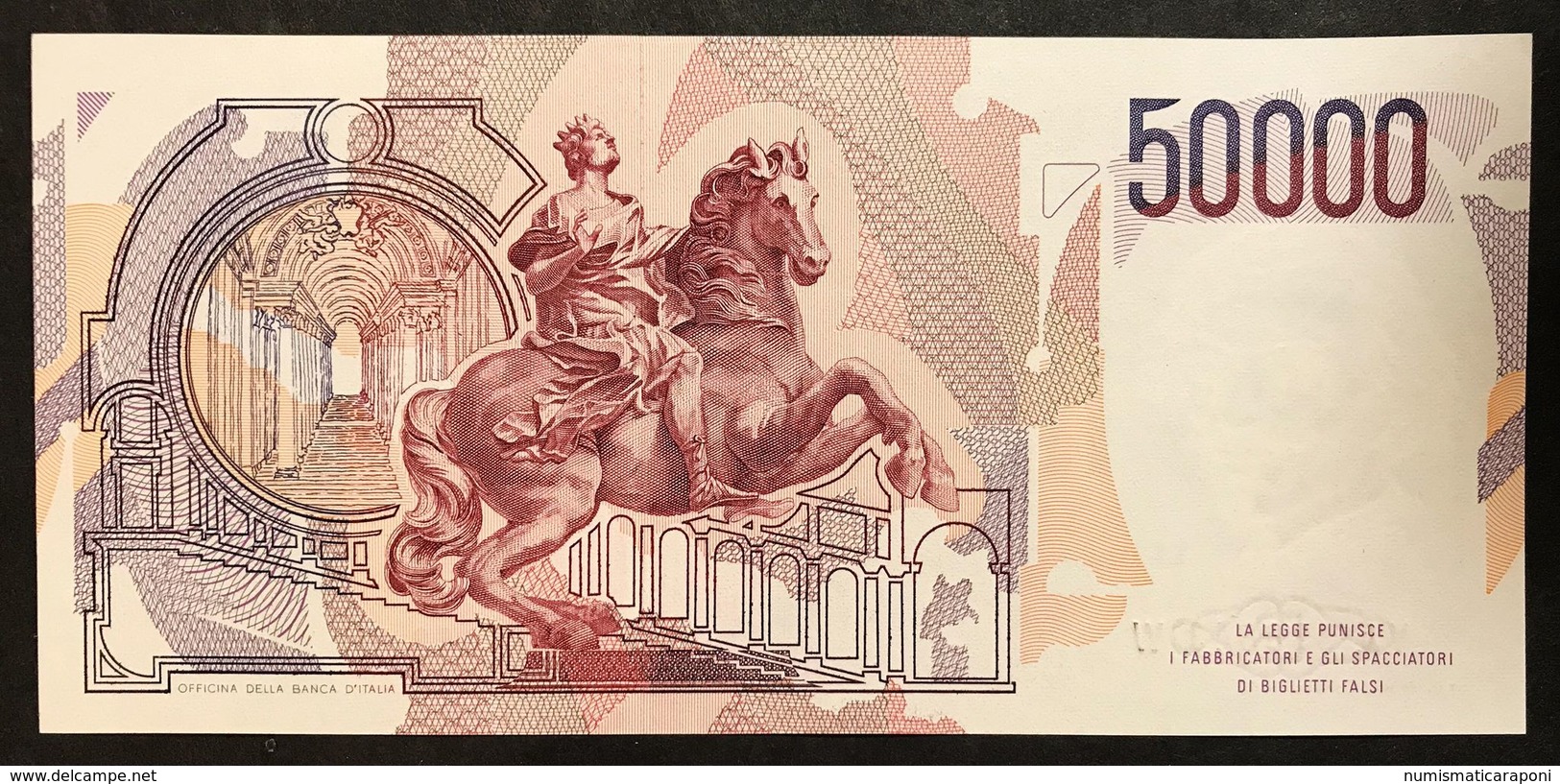 50000 Lire Gian Lorenzo Bernini I° Tipo Serie A 1984 Qfds/fds LOTTO 2113 - 50000 Lire