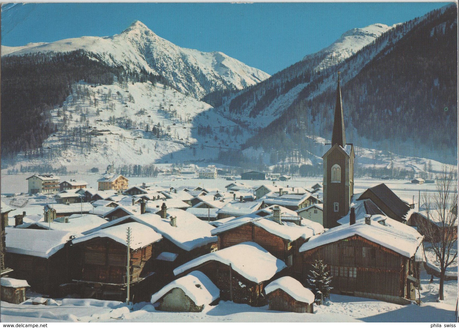 Ulrichen Im Goms Gegen Nufenenpass Im Winter En Hiver - Photo: Klopfenstein - Goms