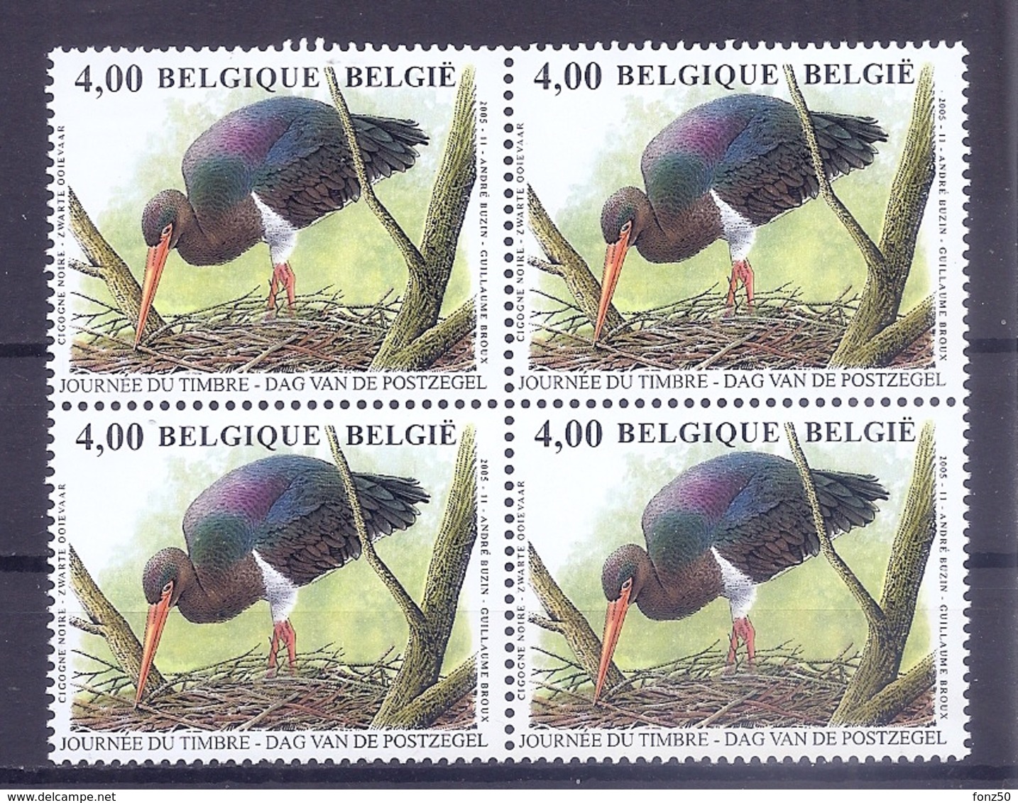 BELGIE * Buzin * Nr 3388 * Postfris Xx * WIT  PAPIER - 1985-.. Pájaros (Buzin)