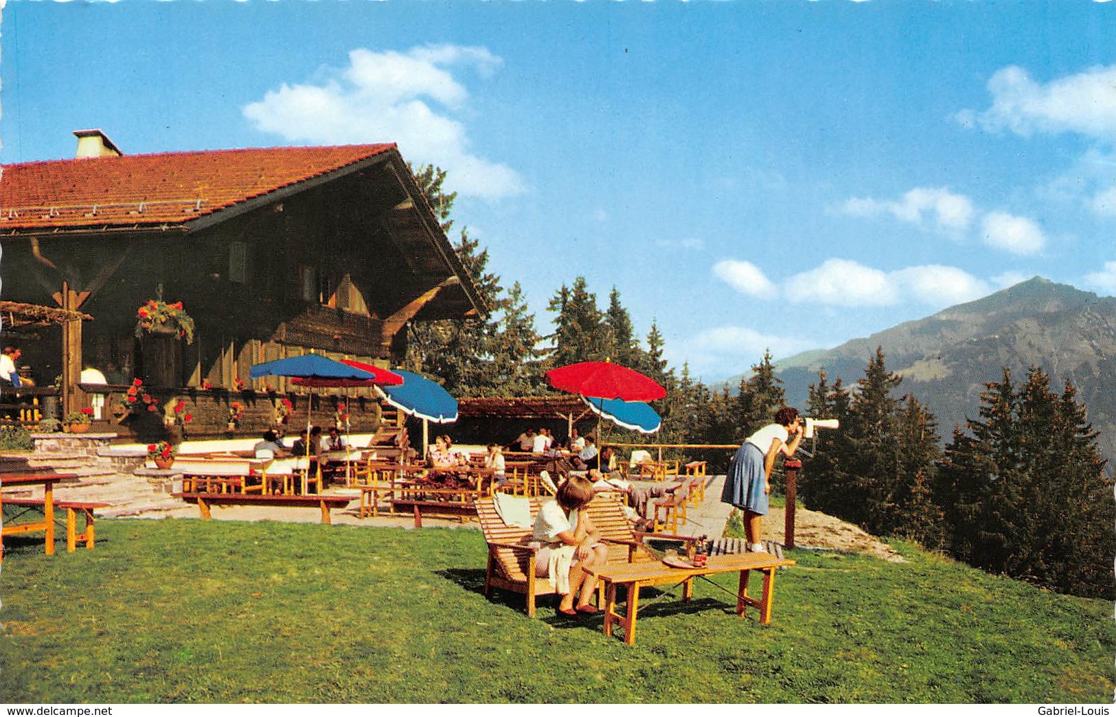 Gstaad. Berghaus Eggli ( Couleur Petit Format 14 X 9 Cm ) - Non Circulé - Palace - Oldtimer - Gstaad