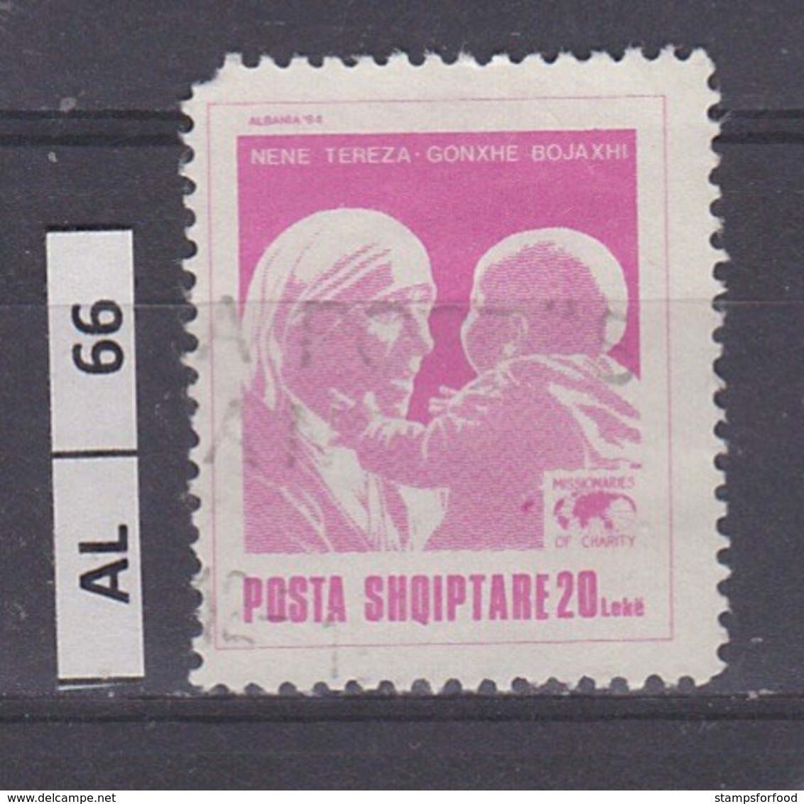 ALBANIA  1994	Madre Teresa 20 L Usato - Albania