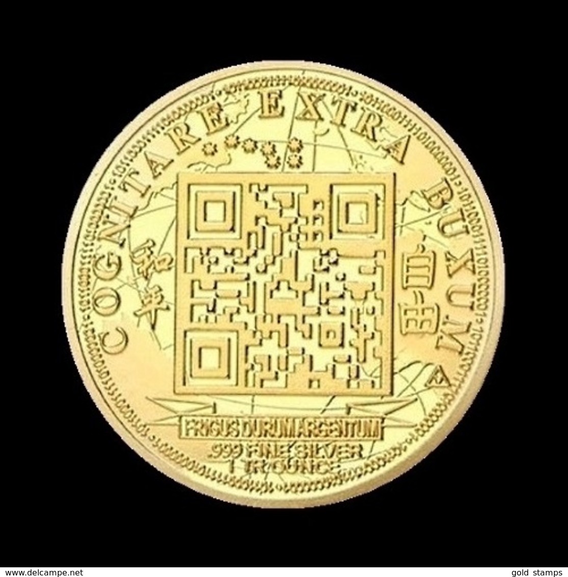 1 Pièce Plaquée OR ( GOLD Plated Coin ) - Quarter Bitcoin BTC - Other & Unclassified