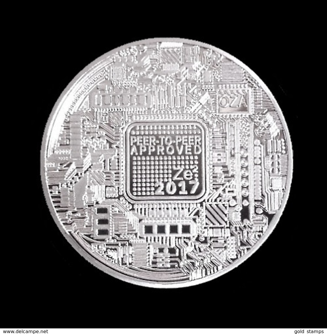 1 Pièce Plaquée ARGENT ( SILVER Plated Coin ) - Bitcoin 2017  Vires In Numeris - Other & Unclassified