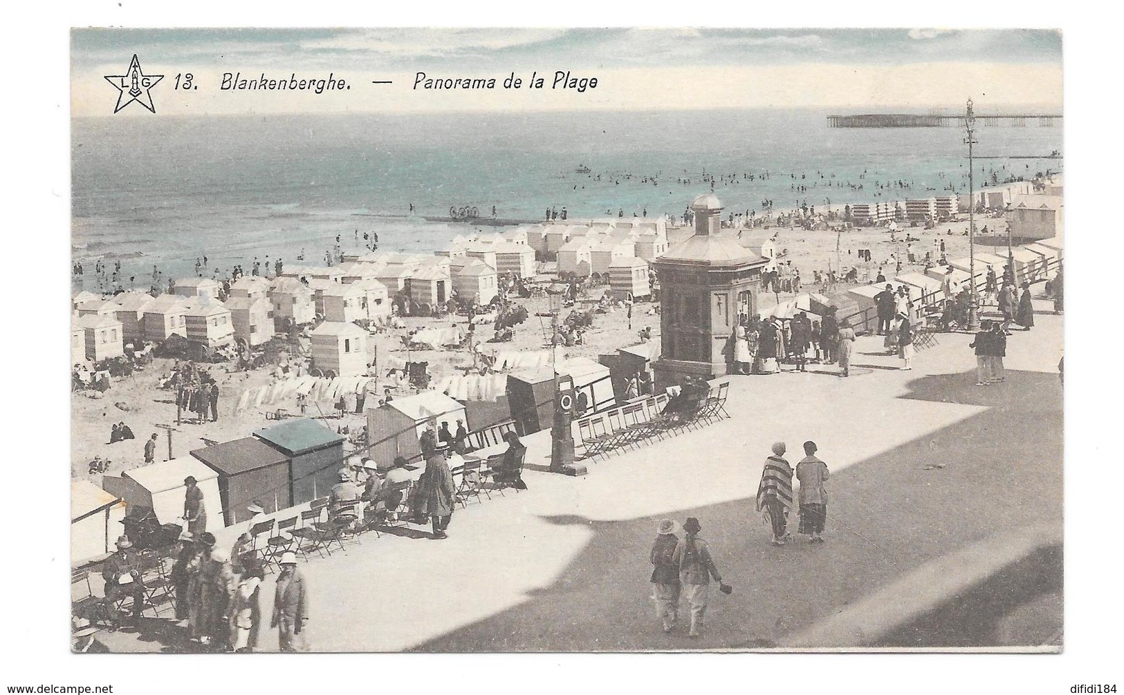 Blankenberghe Panorama De La Plage - Blankenberge