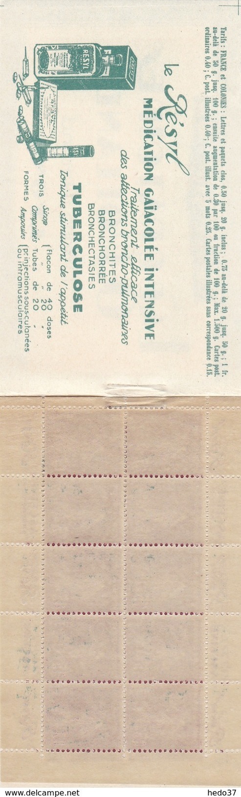 France Carnet Publicitaire Rolland - N° 189 C 2 - Gomme ** Petites Traces De Couverture Partielles - TB - Autres & Non Classés