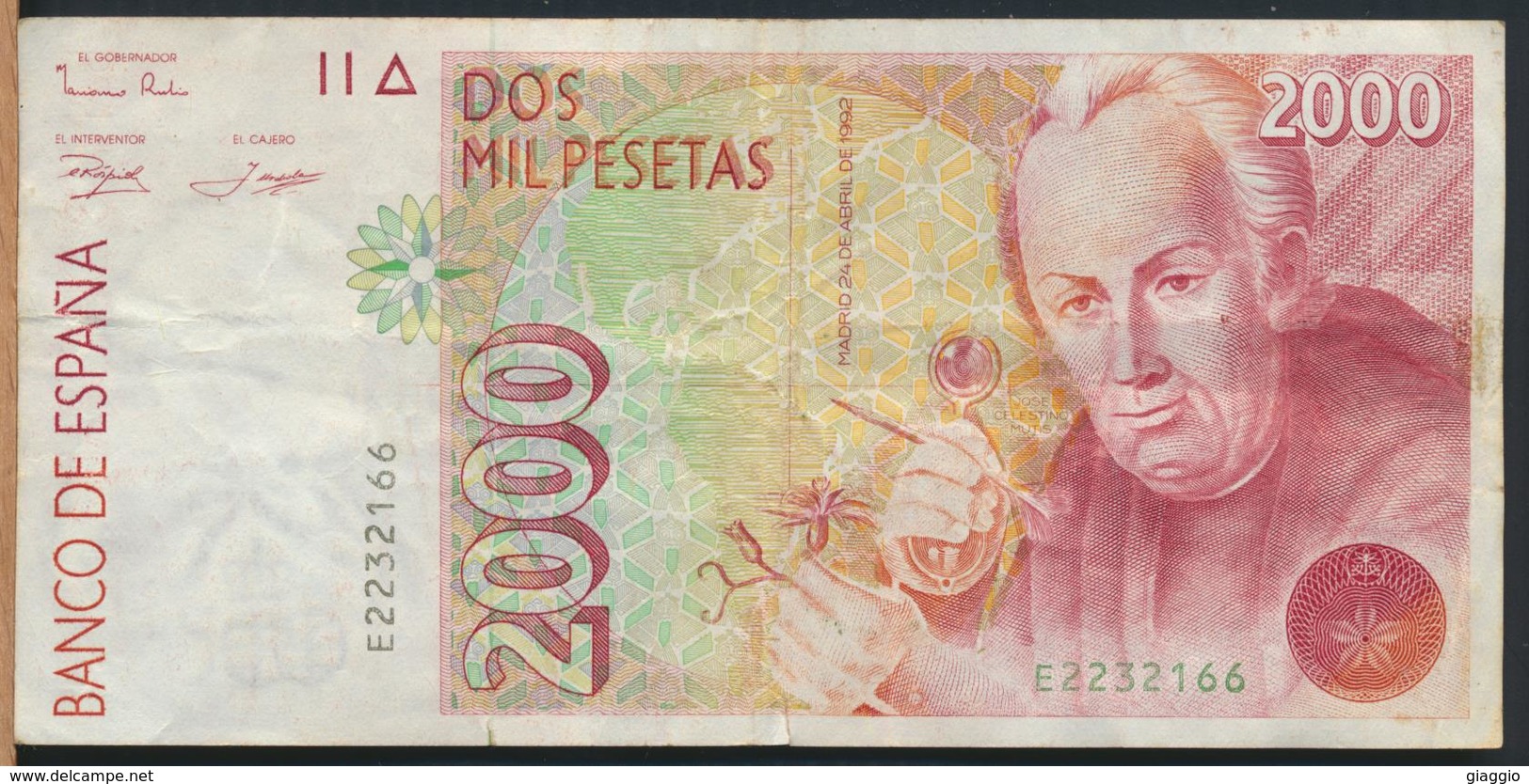 °°° SPAGNA SPAIN 2000 PESETAS 1992 °°° - [ 4] 1975-… : Juan Carlos I