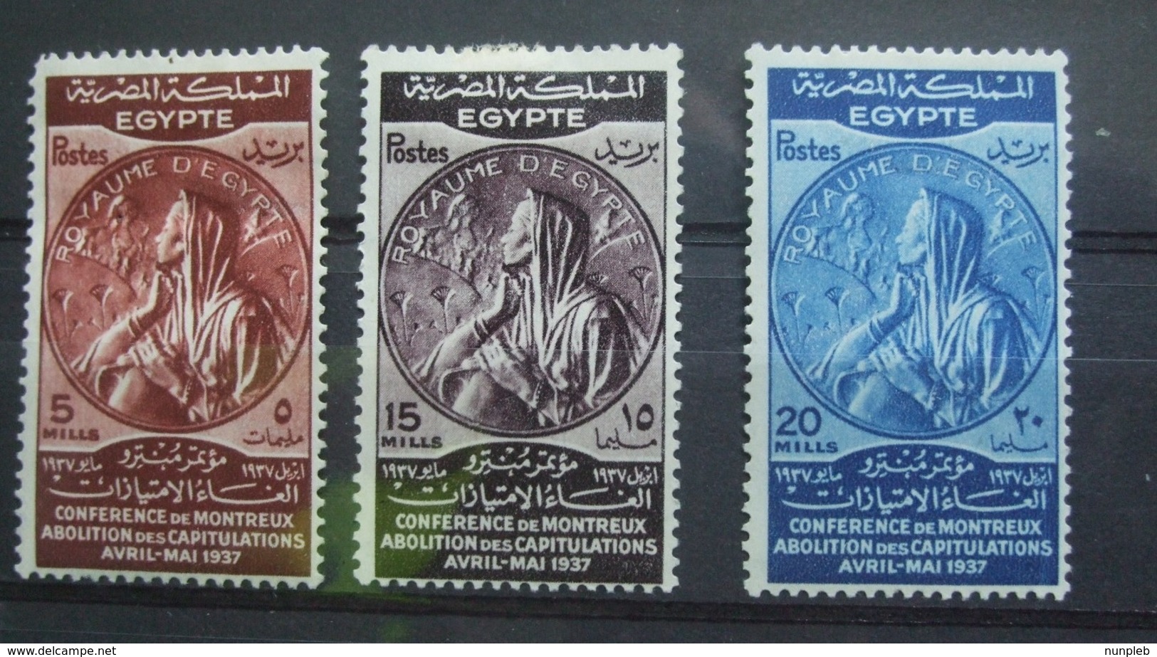 EGYPT 1937 - Abolition Of The Capitulations Set - MH - Unused Stamps