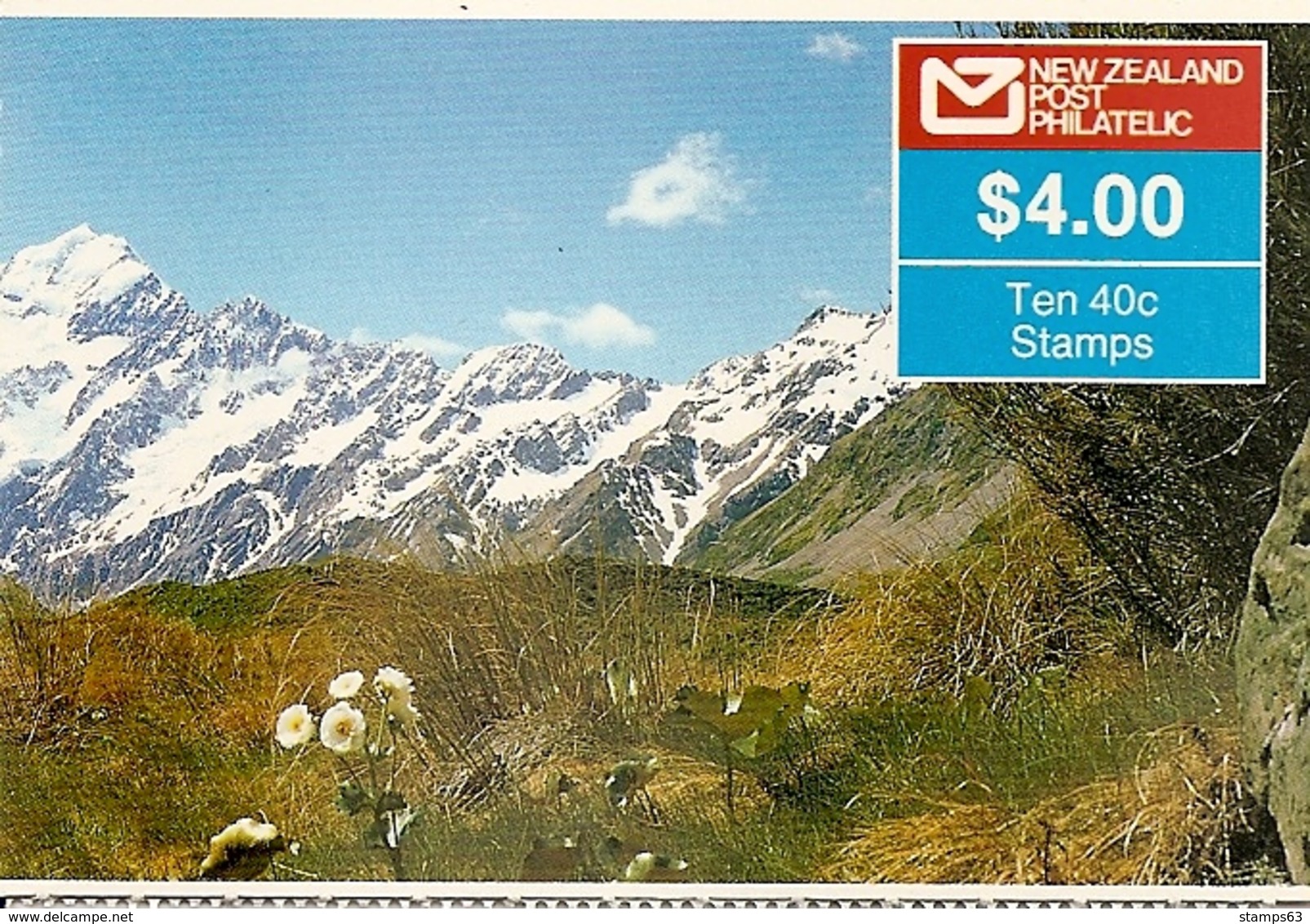NEW ZEALAND, 1988, Booklet 51a, $ 4.00 Kiwi Text A: Handiwr... - Booklets