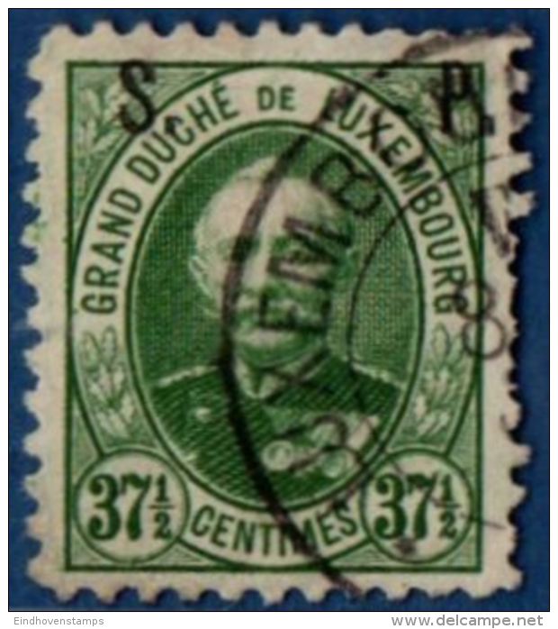 Luxemburg 1891 37&frac12; C Perf  11&frac12;  Cancelled - Dienstmarken