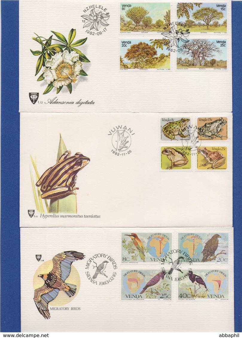 VENDA, Sammlung 57x Ersttagsbriefe, FDC's 1981-1991 (19 Photos) - Venda