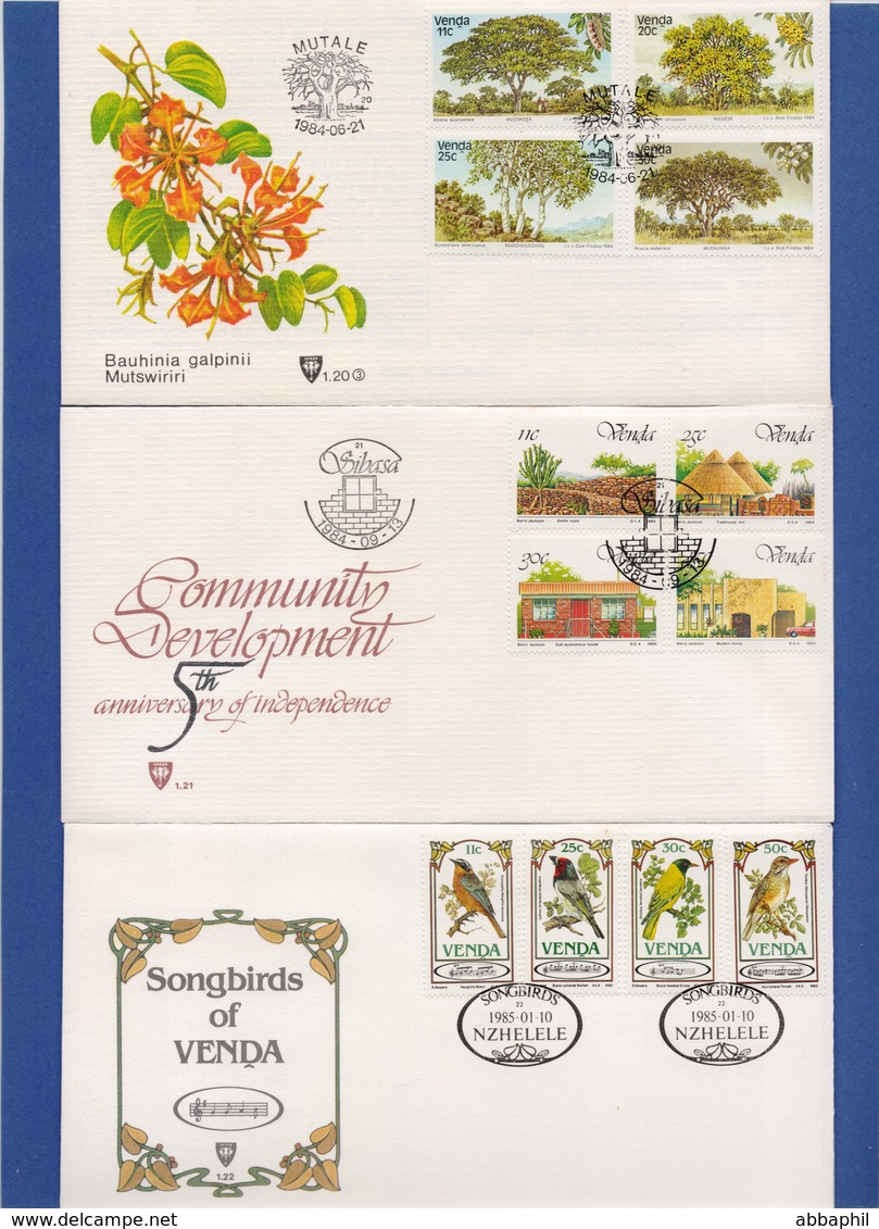 VENDA, Sammlung 57x Ersttagsbriefe, FDC's 1981-1991 (19 Photos) - Venda