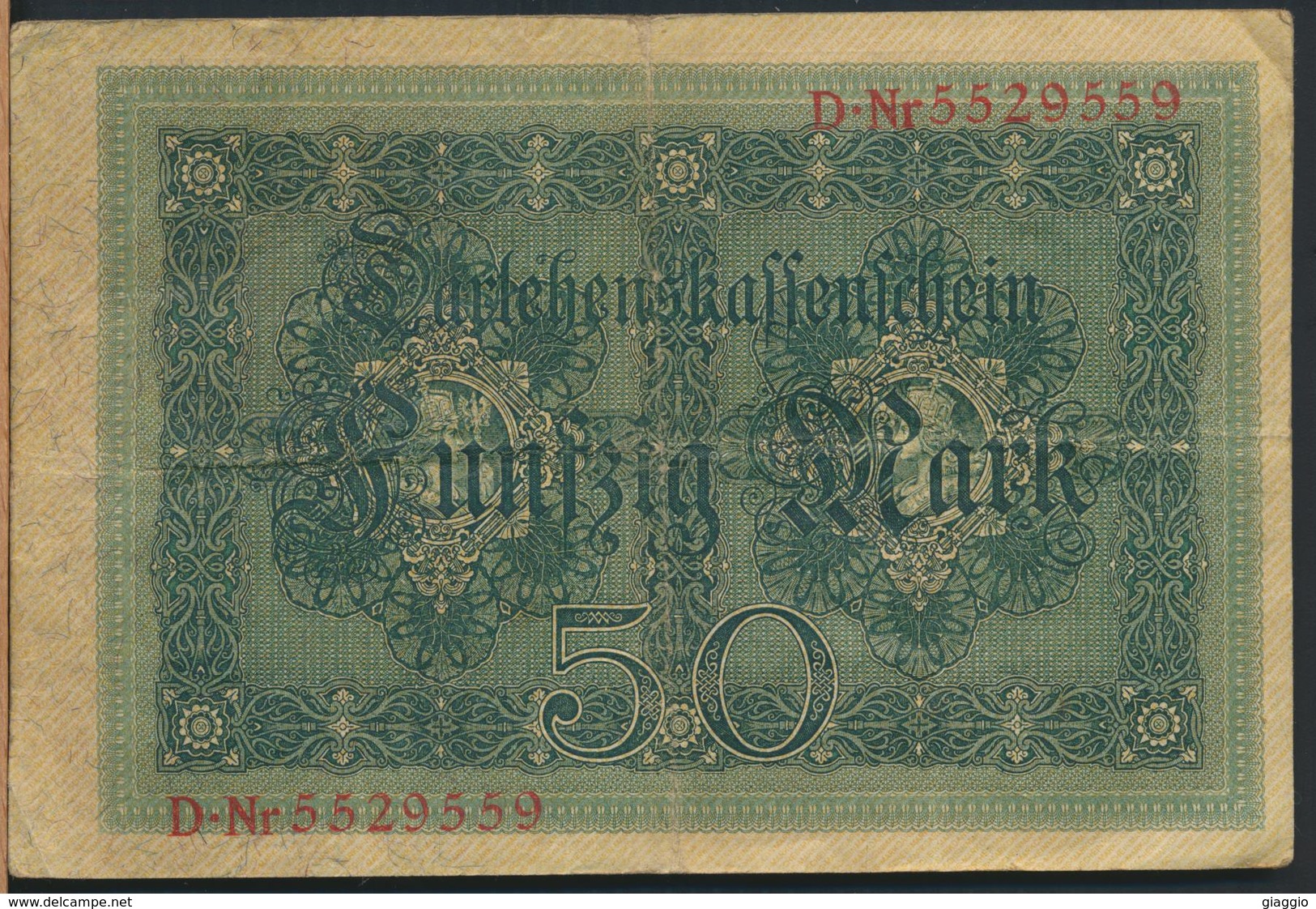 °°° GERMANY DARLEHENSKASSENSCHEIN 50 FUNFZIG MARK 1914 °°° - 50 Mark