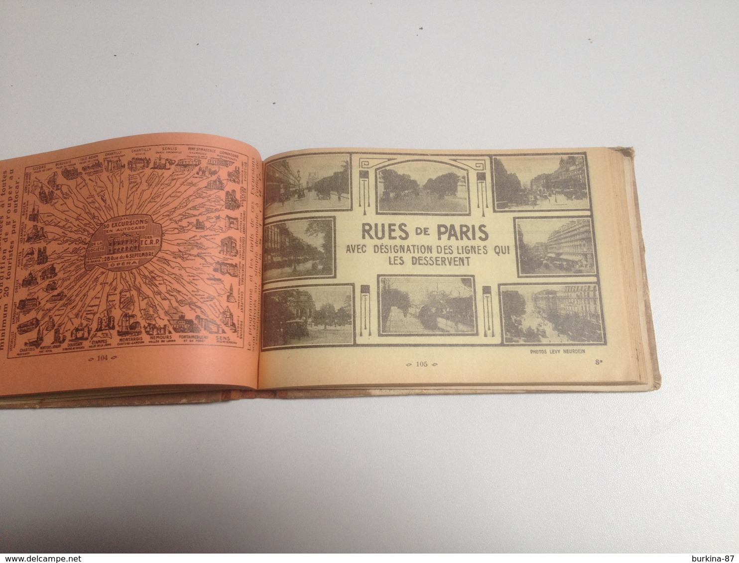 Guide officiel des Autobus ,Tramways Bateaux , vers 1925, Société des transports en commun de la région Parisienne