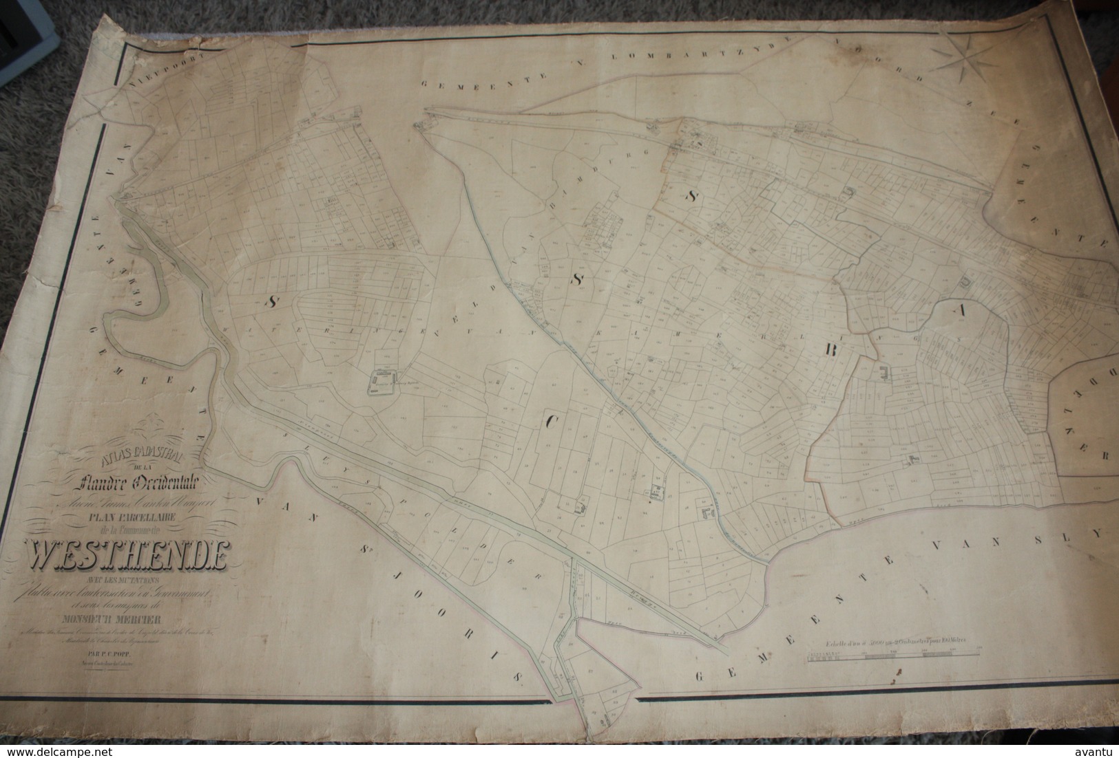 WESTENDE / WESTHENDE / VERKAVELINGSPLAN BEGIN 1900 ZIE SCAN - Europa