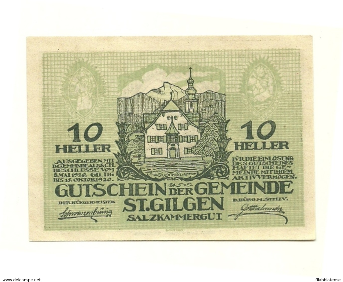 1920 - Austria - St. Gilgen Notgeld N47   ----- - Austria