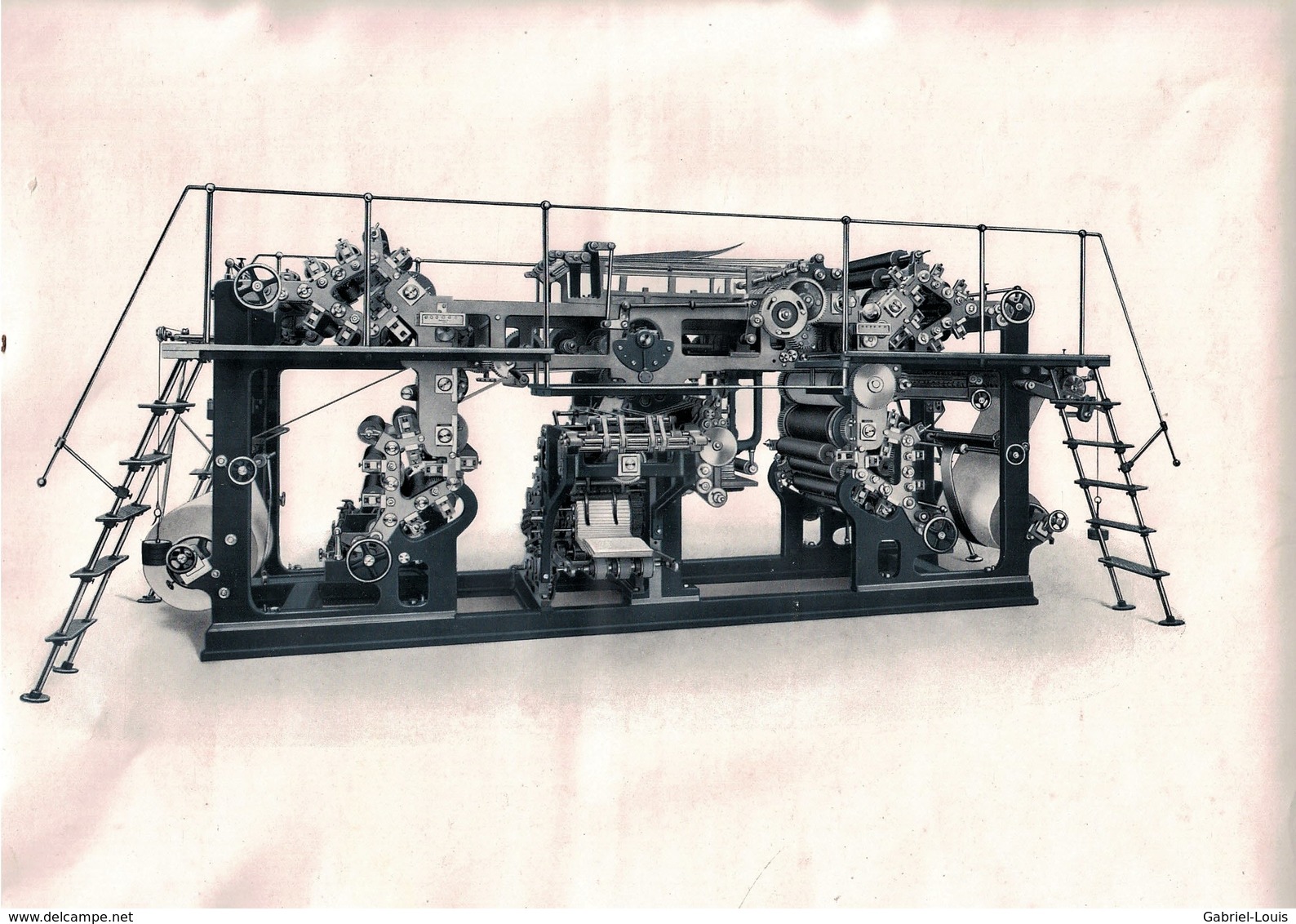 Presse Début Du XXème Siècle - Gravure D'époque - Tirée à Neuchâtel ? Suisse ( 30.5 X 21.5 Cm) - Machines