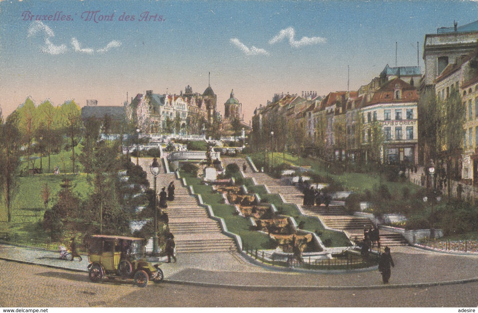 BRUXELLES - MONT DES ARTS, Karte Von 1910 - Weltausstellungen