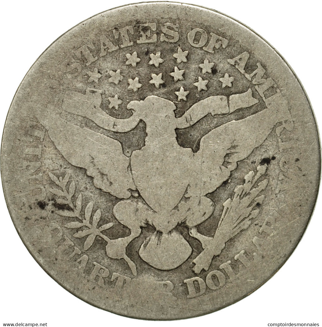 Monnaie, États-Unis, Barber Quarter, Quarter, 1916, U.S. Mint, Philadelphie, B - 1892-1916: Barber