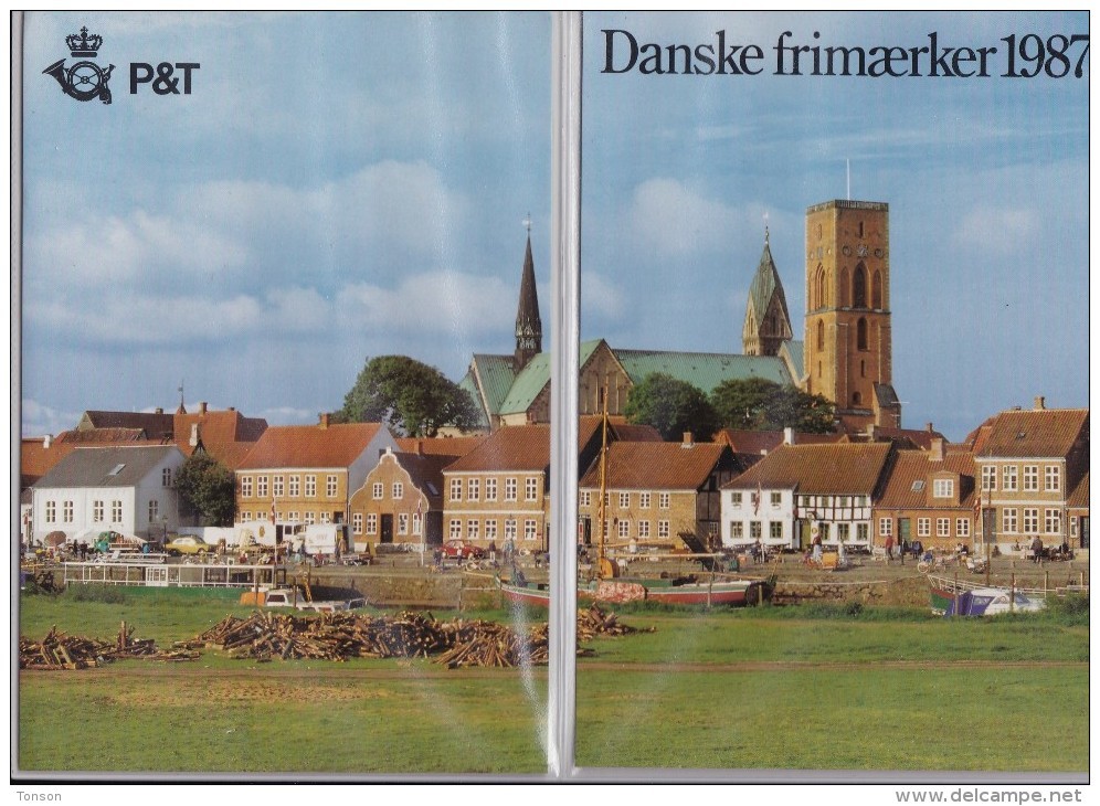 Denmark, 1987 Yearset, Mint In Folder, 2 Scans. - Full Years