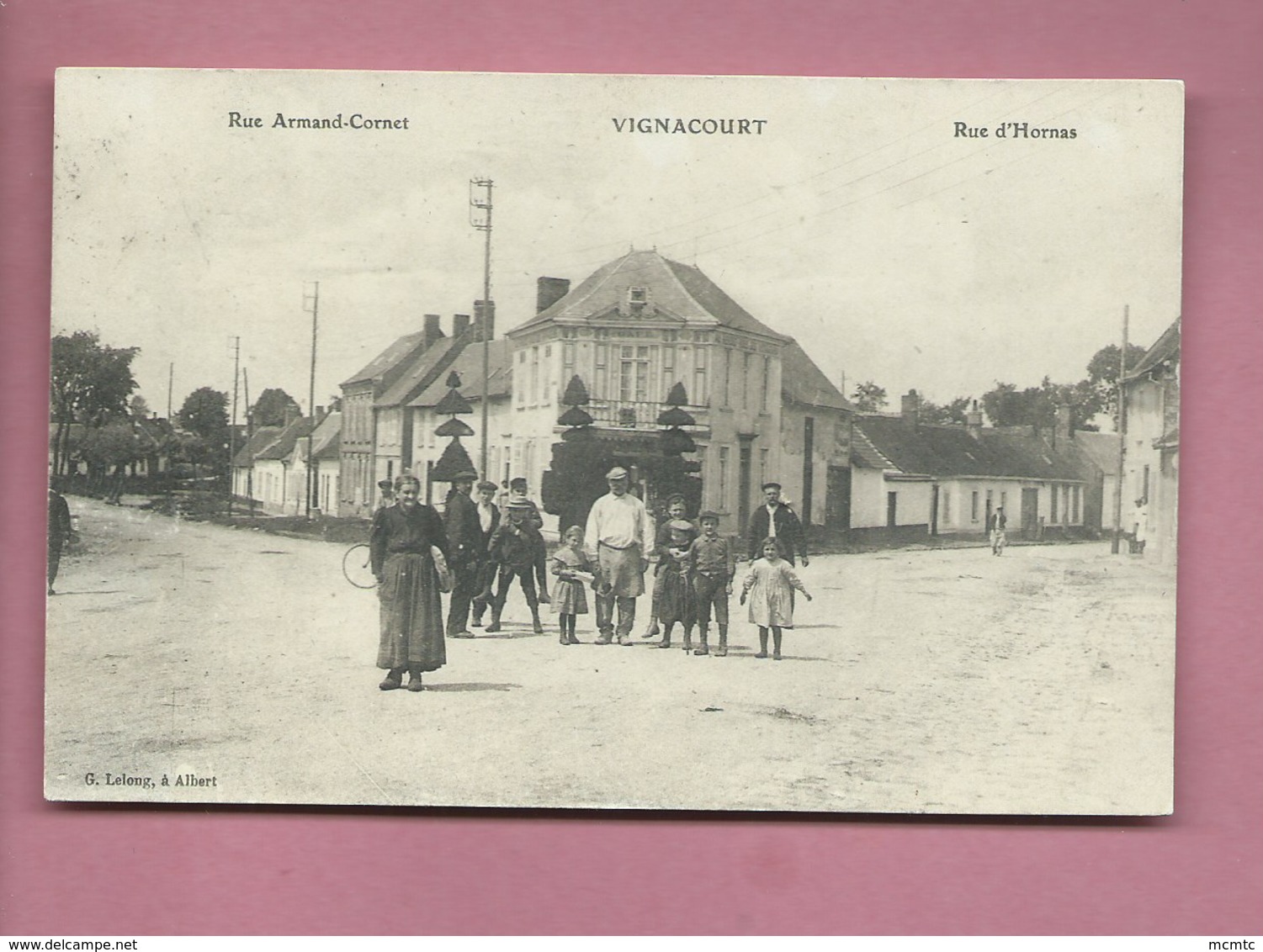 CPA   - Vignacourt  - Rue Armand Cornet - Rue D'Hornas - Vignacourt