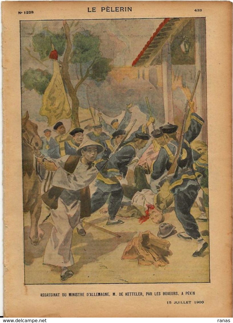 Chine Asie Boxeurs PEKIN Revue Le Pélerin N° 1228 De 1900 événements De Chine China Asie - Other & Unclassified