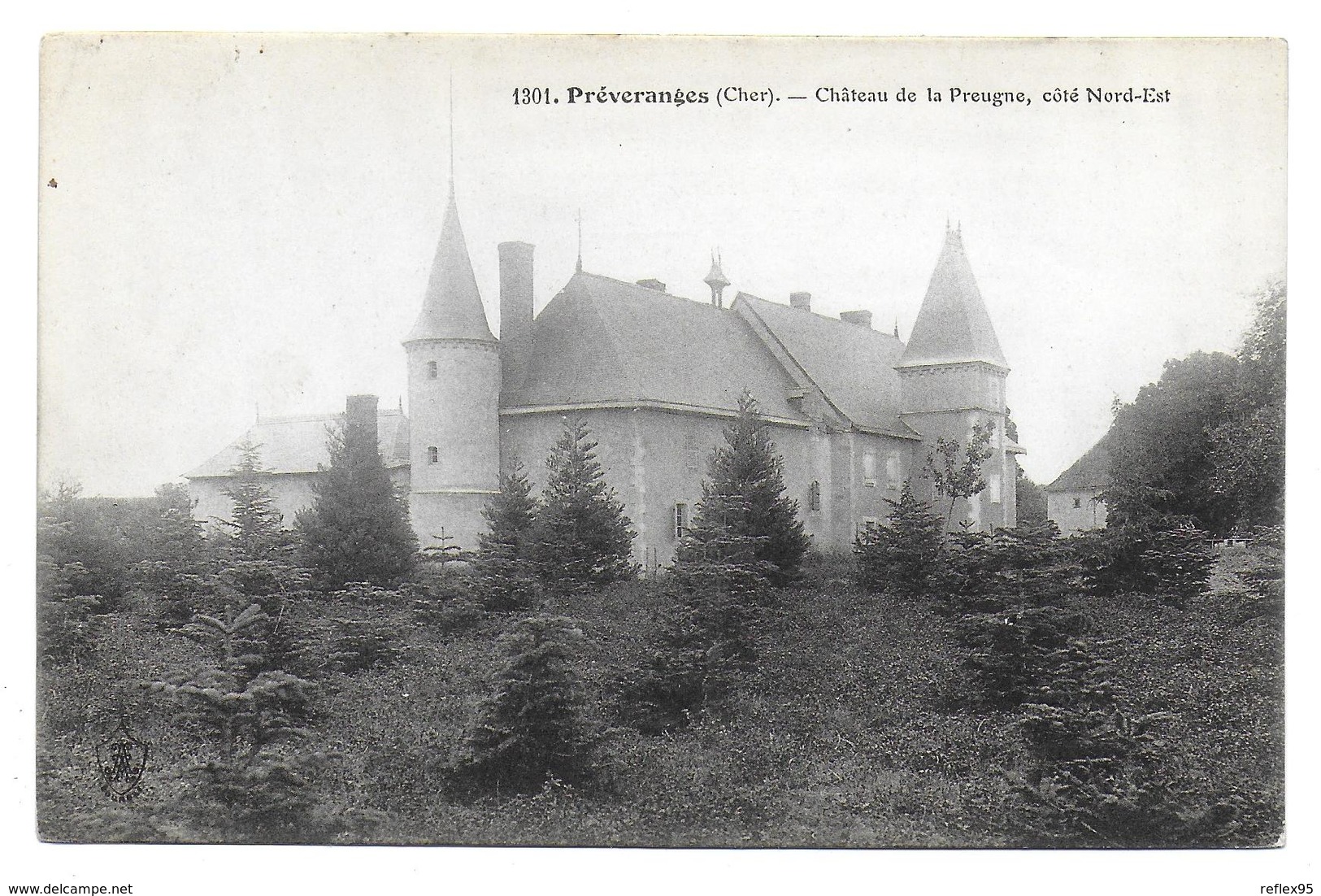 PREVERANGES - Château De La Preugne Côté Nord Est - Préveranges