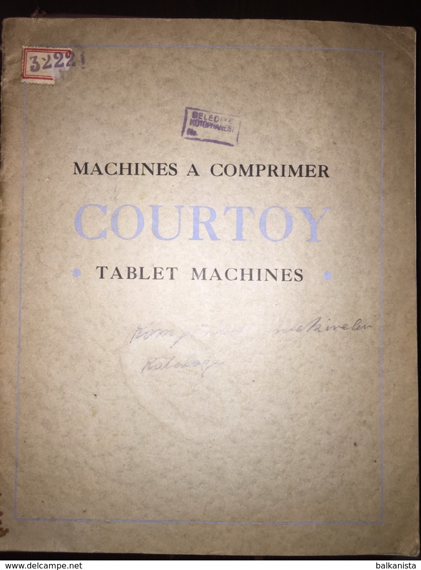 Machines A Comprimier Courtoy . Tablet Machines Catalog - Machines