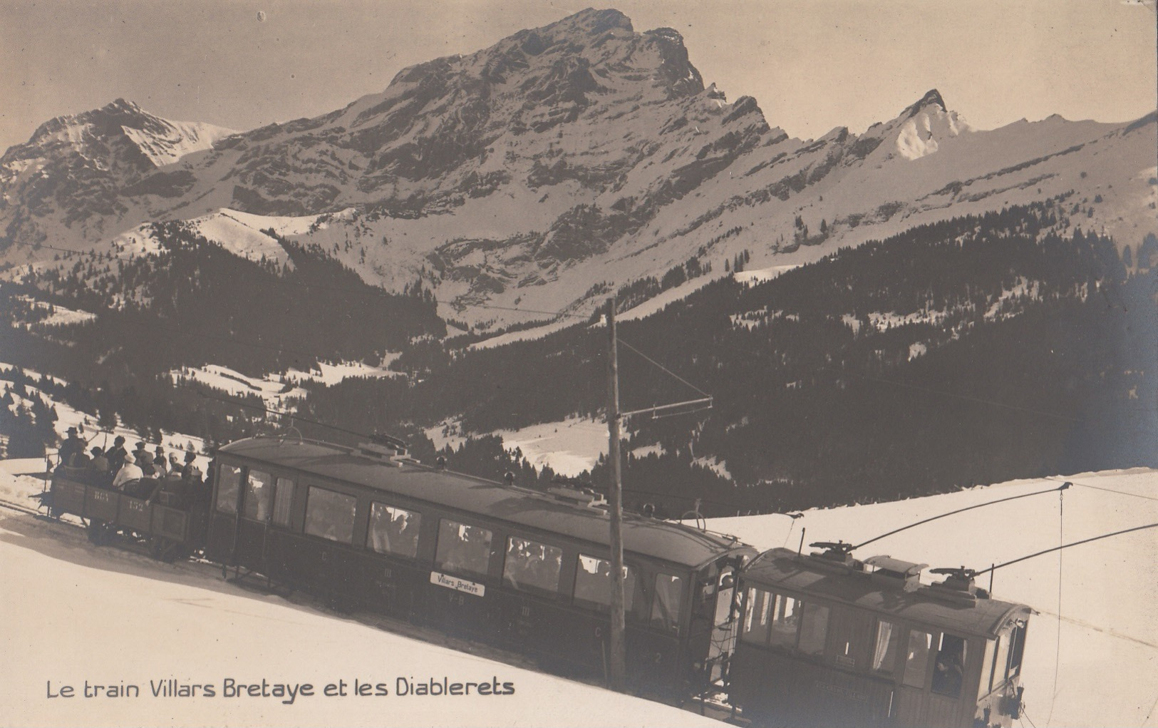 CARTE POSTALE DE SUISSE / VILLARS BRETAYE / LES DIABLERETS / CHEMIN DE FER / TRAIN - Villars-les-Moines