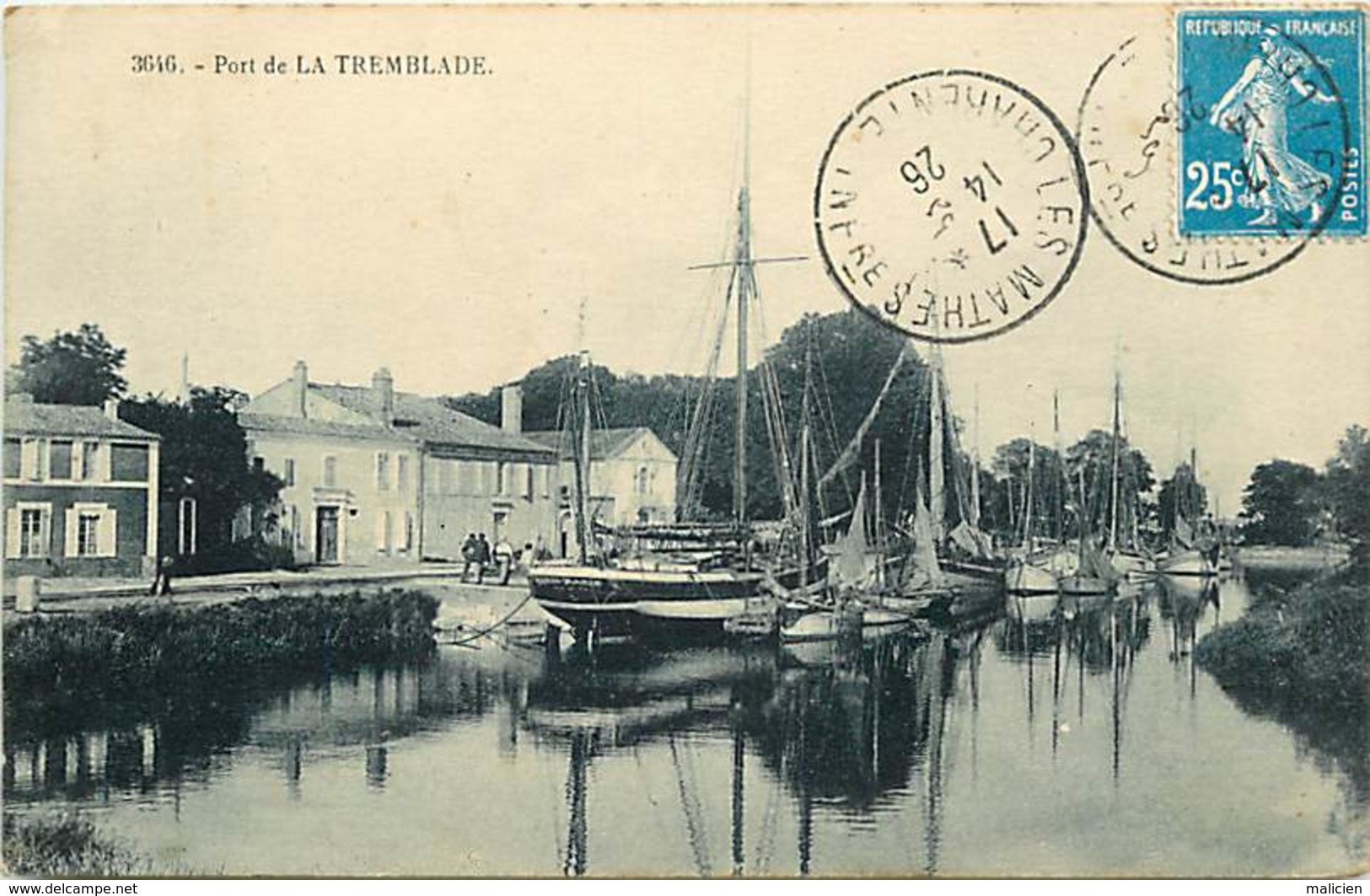 - Charente Maritime -ref-H266- La Tremblade - Le Port - Bateau Renard Marie - Bateaux - Carte Bon Etat - La Tremblade