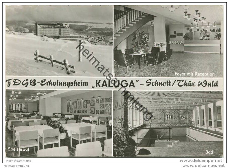 Schnett - FDGB-Erholungsheim KALUGA - Foto-AK Grossformat - Auslese-Bild-Verlag Bad Salzungen - Masserberg