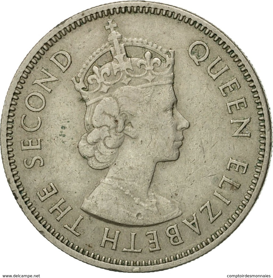 Monnaie, MALAYA & BRITISH BORNEO, 20 Cents, 1961, TTB, Copper-nickel, KM:3 - Brunei