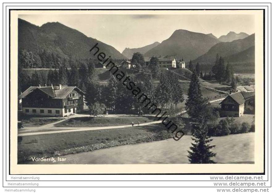 Vorderriss - Gebirgsgasthof Zur Post Pächter Hans Franck - Foto-AK - Lenggries