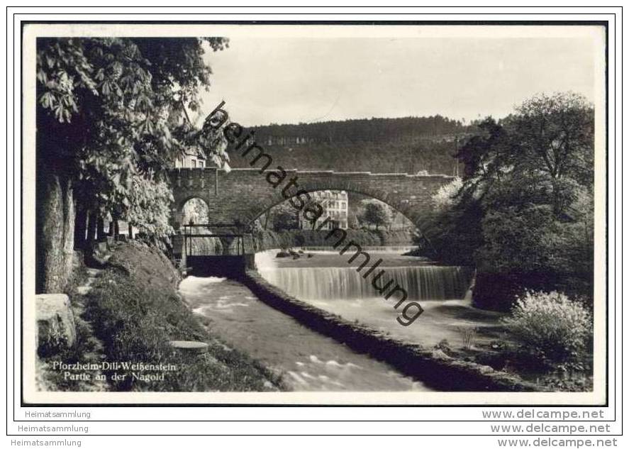 Pforzheim - Dill-Weissenstein - Partie An Der Nagold - Foto-AK - Pforzheim