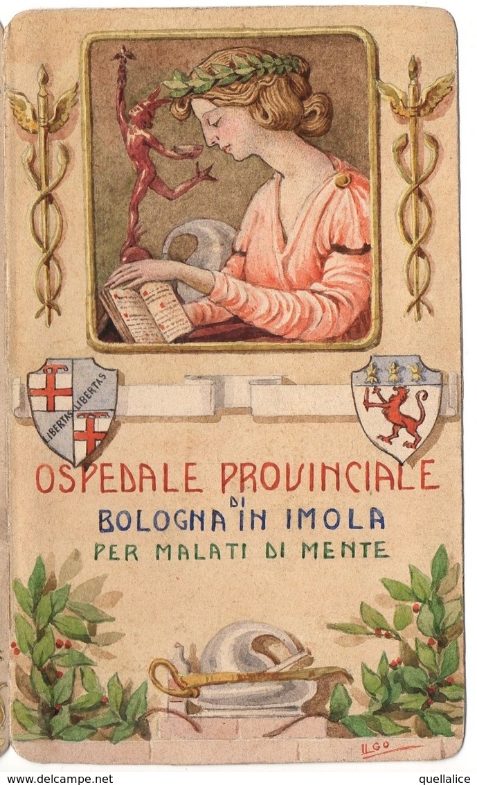 0185 "OSPEDALE PROVINCIALE DI BOLOGNA IN IMOLA PER MALATI DI MENTE" DISEGNO ORIGINALE FIRMATO ILGO - Other Plans