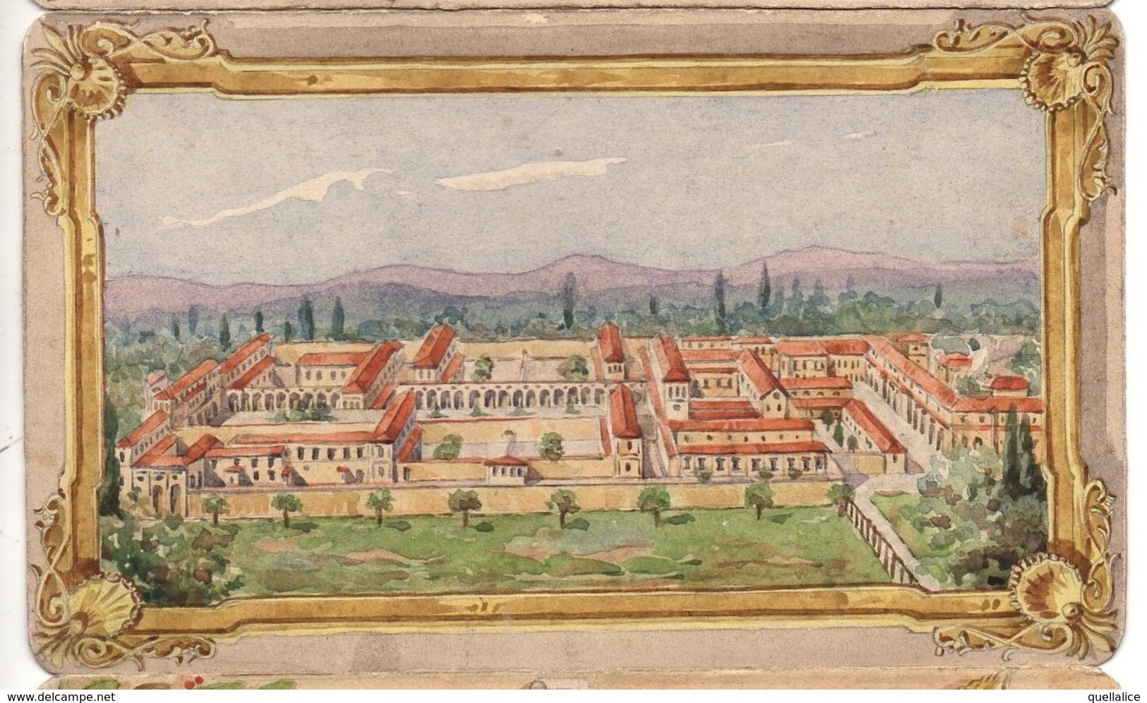 0185 "OSPEDALE PROVINCIALE DI BOLOGNA IN IMOLA PER MALATI DI MENTE" DISEGNO ORIGINALE FIRMATO ILGO - Andere Plannen