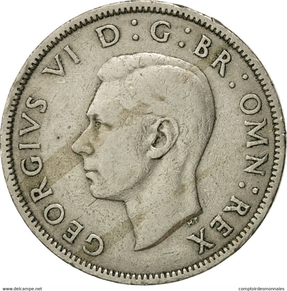 Monnaie, Grande-Bretagne, George VI, Florin, Two Shillings, 1947, TTB - J. 1 Florin / 2 Schillings