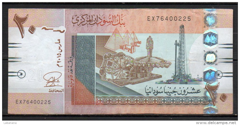 Soudan Billet De 20 Pounds 2015 EX764 - Soedan