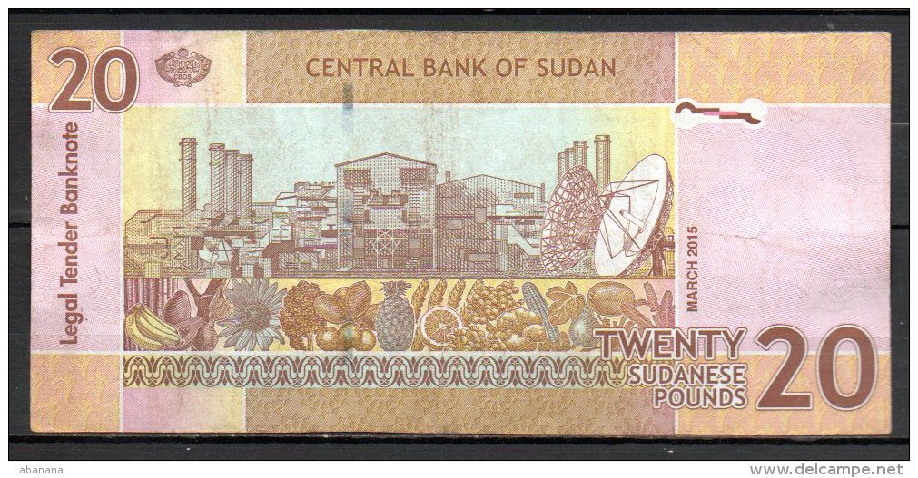 Soudan Billet De 20 Pounds 2015 EX764 - Sudan