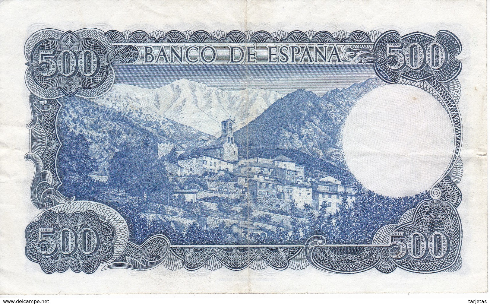 BILLETE DE ESPAÑA DE 500 PTAS DEL 23/07/1971 SIN SERIE EN CALIDAD BC - 500 Peseten