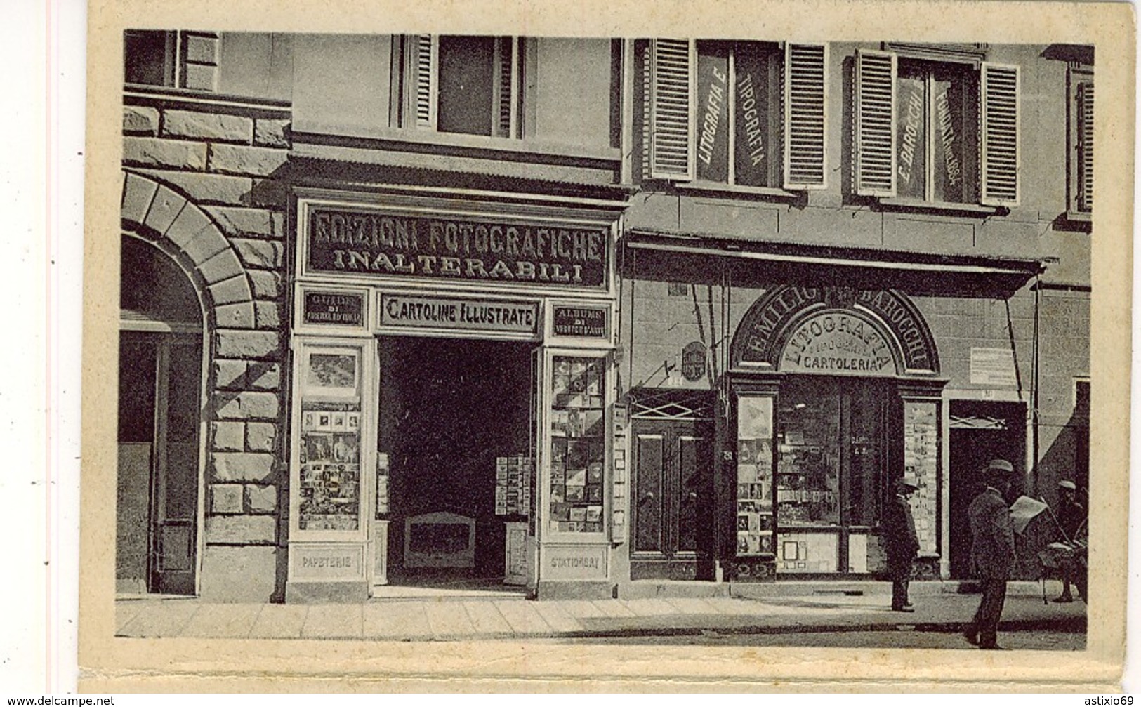 FIRENZE EMILIO BAROCCHI VIA PANTANI CARTOLINE TIPOGRAFIA LITOGRAFIA - Negozi