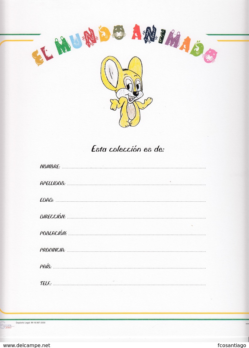 COLECCIÓN TEMÁTICA DE SELLOS - DISNEY - Cartoons