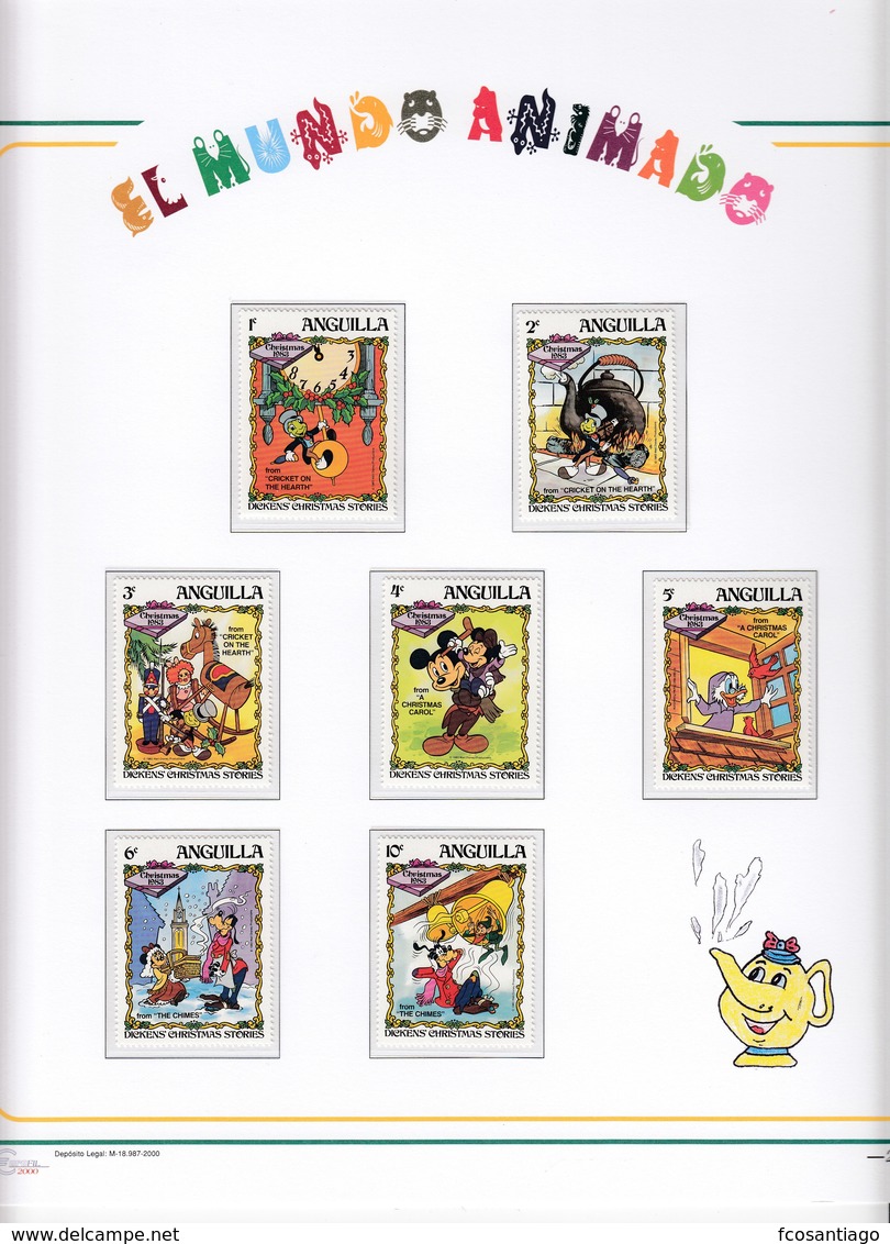 COLECCIÓN TEMÁTICA DE SELLOS - DISNEY