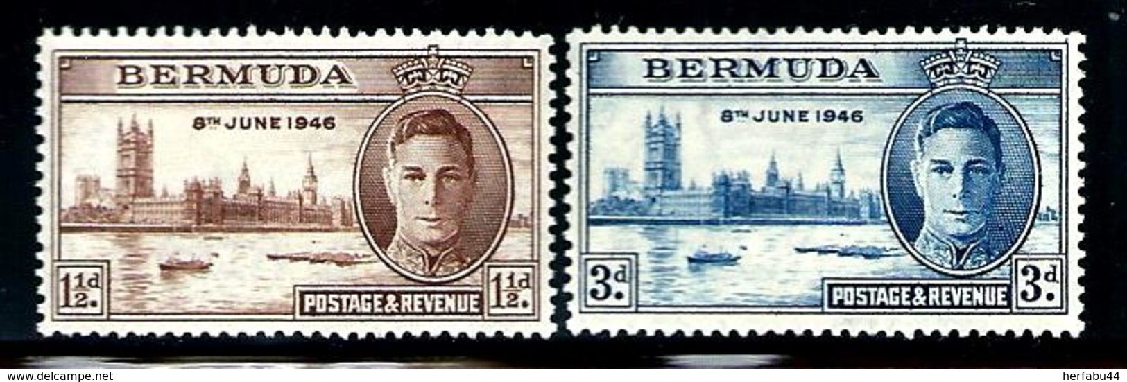 Bermuda         "Peace"      Set     SC# 131-32  MNH** - Bermudes