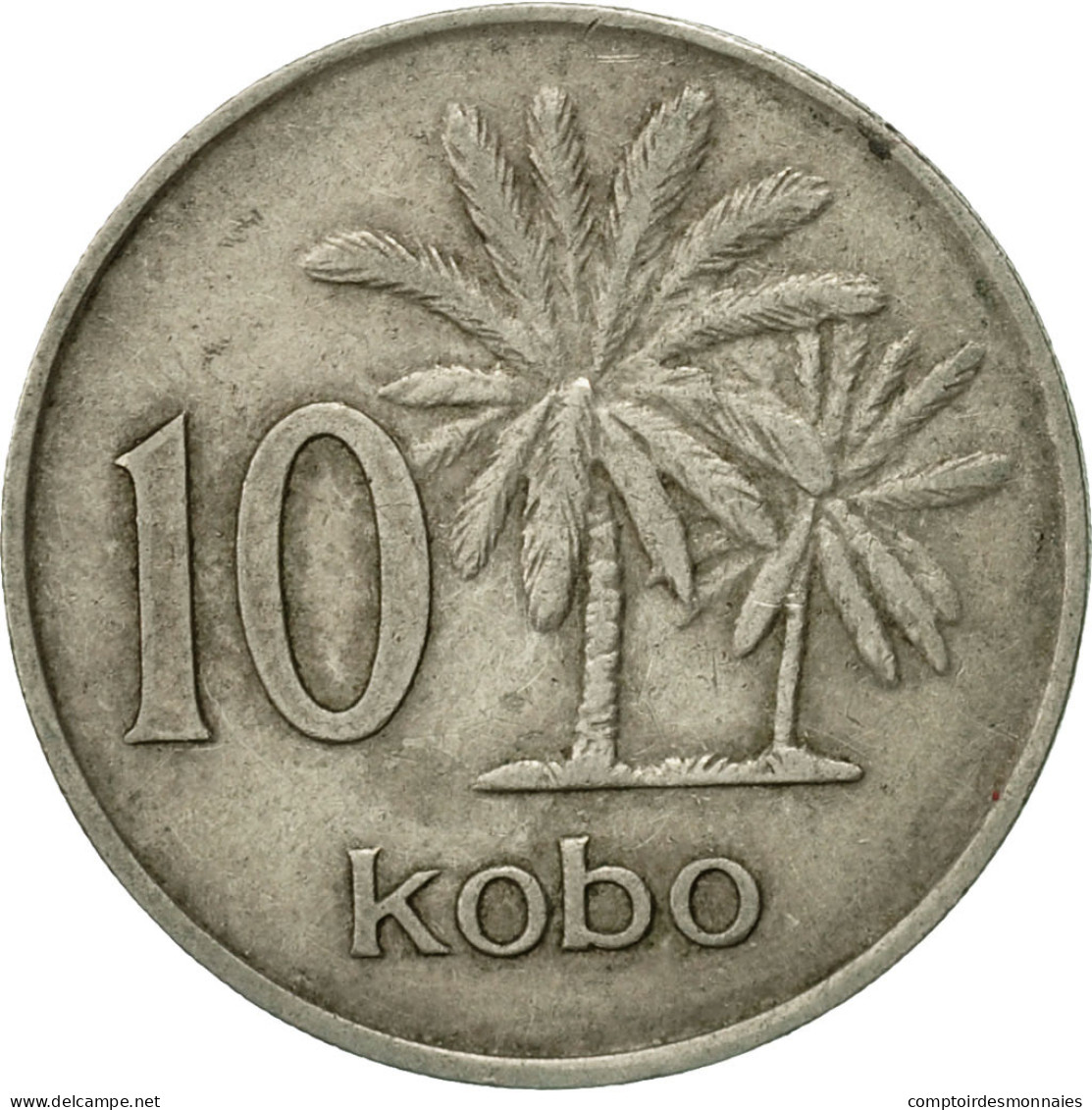 Monnaie, Nigéria, Elizabeth II, 10 Kobo, 1973, TTB, Copper-nickel, KM:10.1 - Nigeria