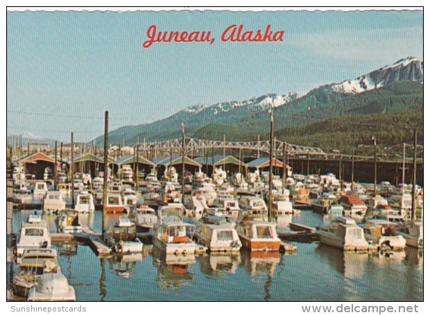 Alaska Juneau Harbor Scene With Sports Fishing Boats - Juneau