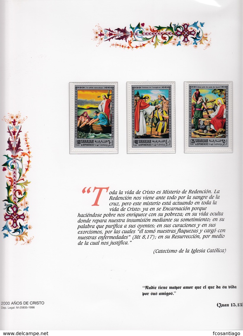 2000 AÑOS DE CRISTO - Una Colección De Sellos En Base Al Cristianismo - Religión & Esoterismo