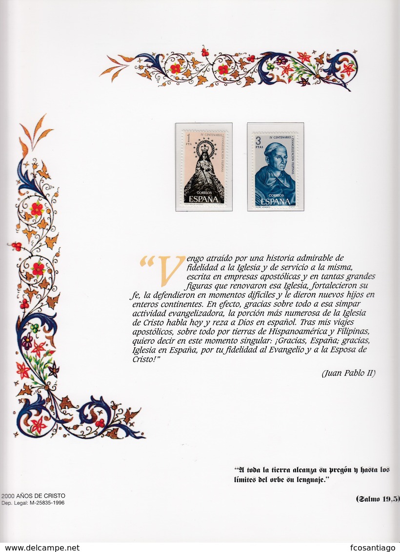 2000 AÑOS DE CRISTO - Una colección de sellos en base al Cristianismo