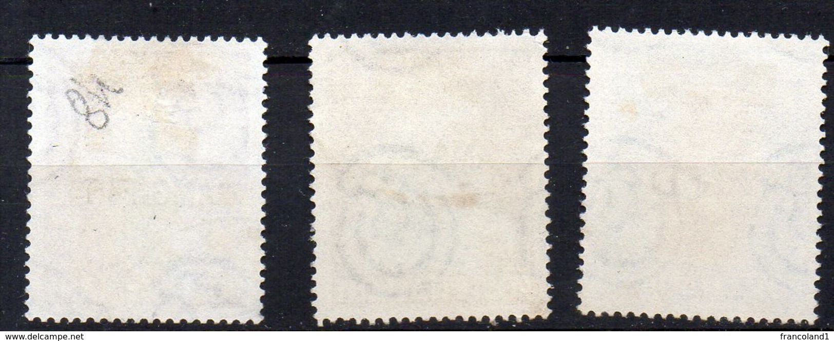 1950 Trieste A -  Tabacco N. 84 - 86 Timbrati Used Sassone 60 € - Oblitérés