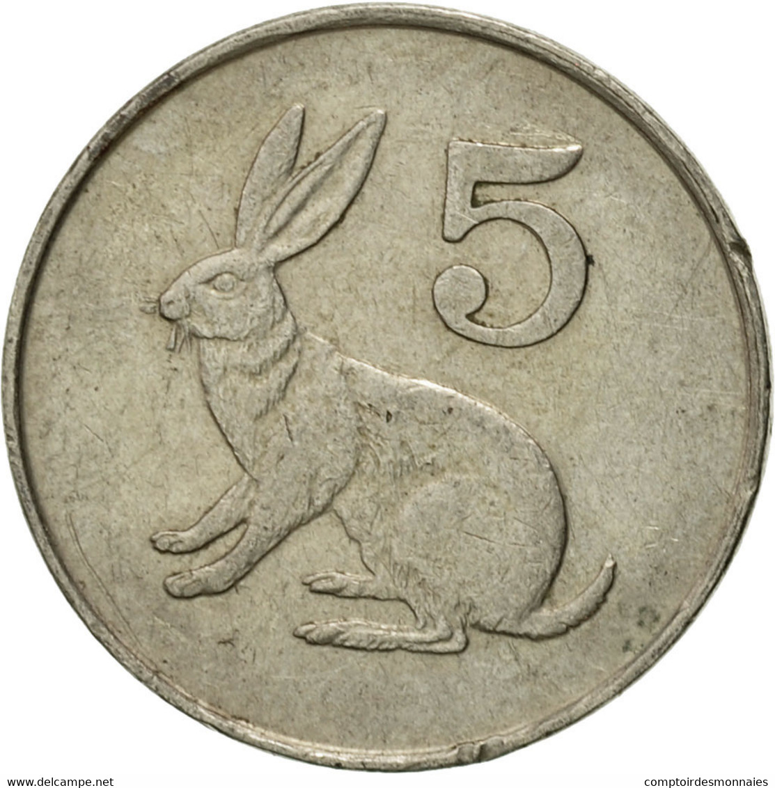 Monnaie, Zimbabwe, 5 Cents, 1980, TTB, Copper-nickel, KM:2 - Simbabwe