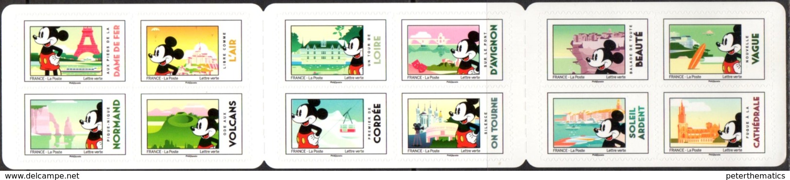 FRANCE, 2018, MNH,DISNEY, MICKEY MOUSE, MICKEY AND FRANCE,  BOOKLET - Disney